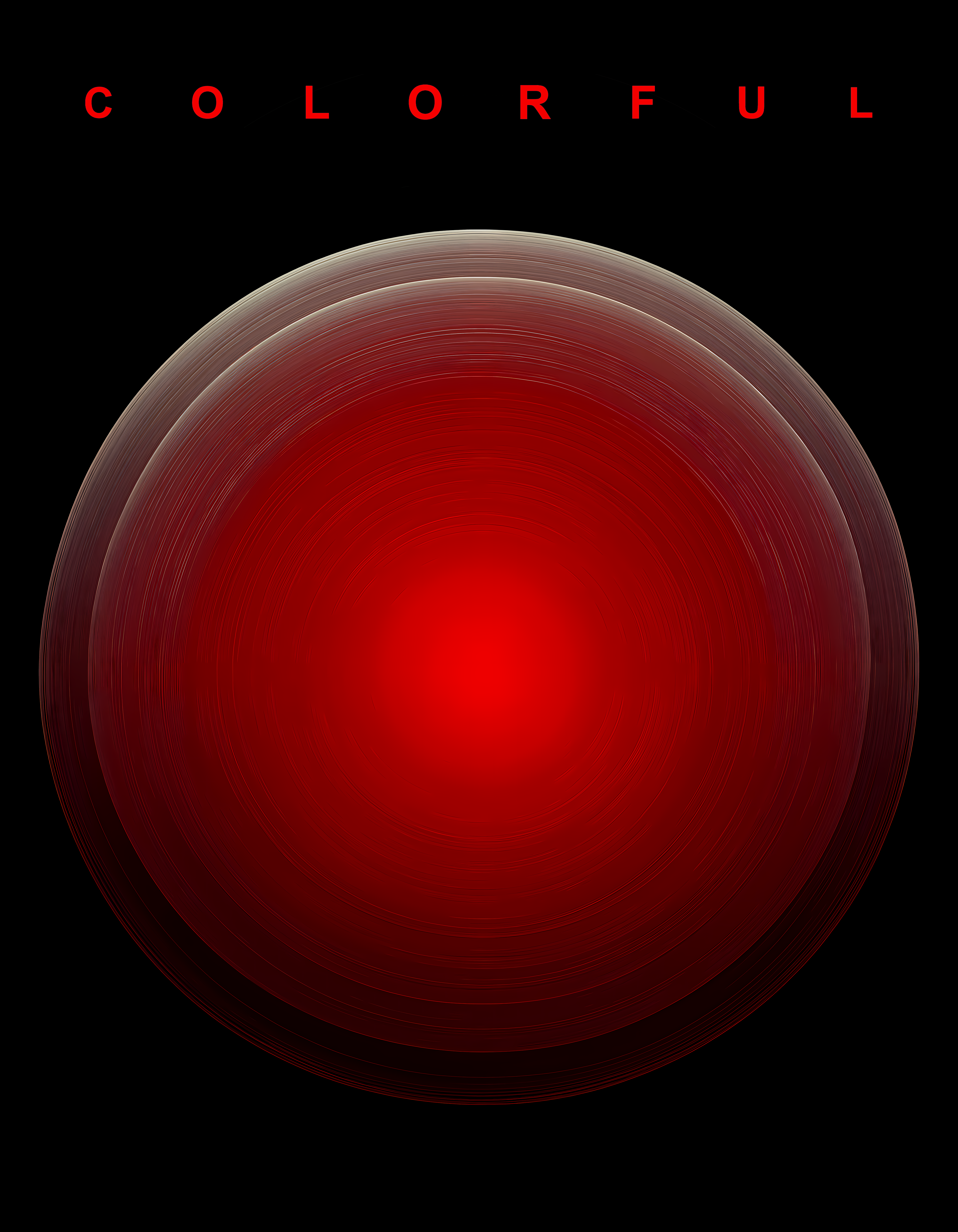 Colorful Crimson Sphere